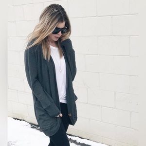 Brok Boys Navy Bamboo Slouchy Cardigan Large